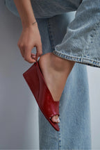 ALLISON Rustic Wedge Heel Slide Sandals for Women – 7 cm Comfort Heel