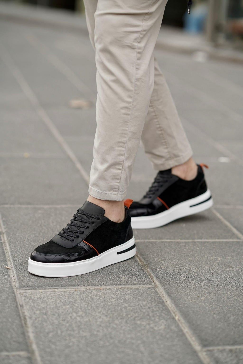 Yanko Siyah %100 Hakiki Deri Ultra Hafif Eva Taban Sneaker