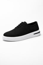 Siyah Hakiki Nubuk Deri Ultra Hafif Eva Taban Sneaker