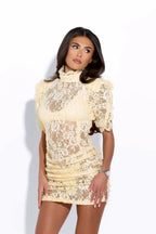 Lysandra Lace Mini Dress & Bralette Boxer 3-Piece Set
