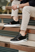 Yanko Siyah %100 Hakiki Deri Ultra Hafif Eva Taban Sneaker