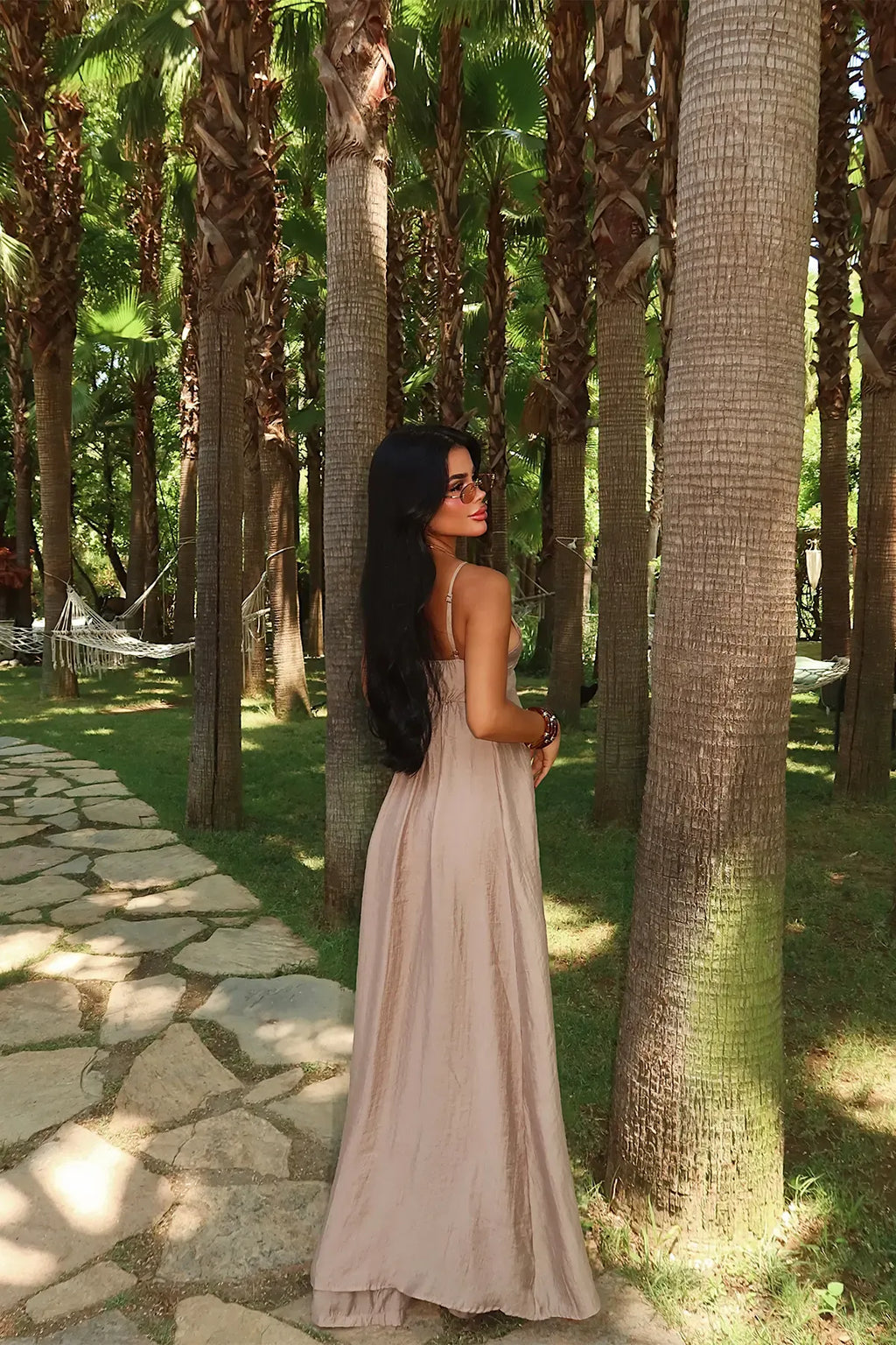 Mara Longline Pants Set – Cream