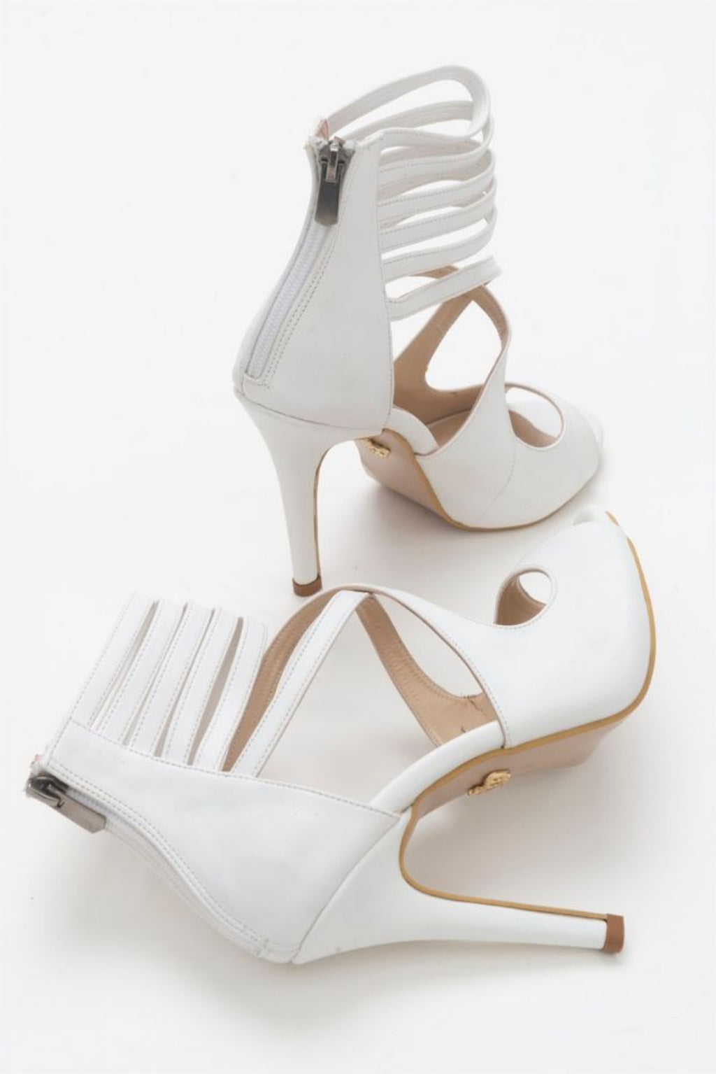 Mina Matte 10 CM Thin Heel Stiletto Shoes – White