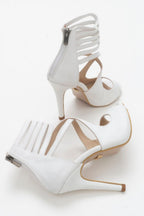 Mina Matte 10 CM Thin Heel Stiletto Shoes – White