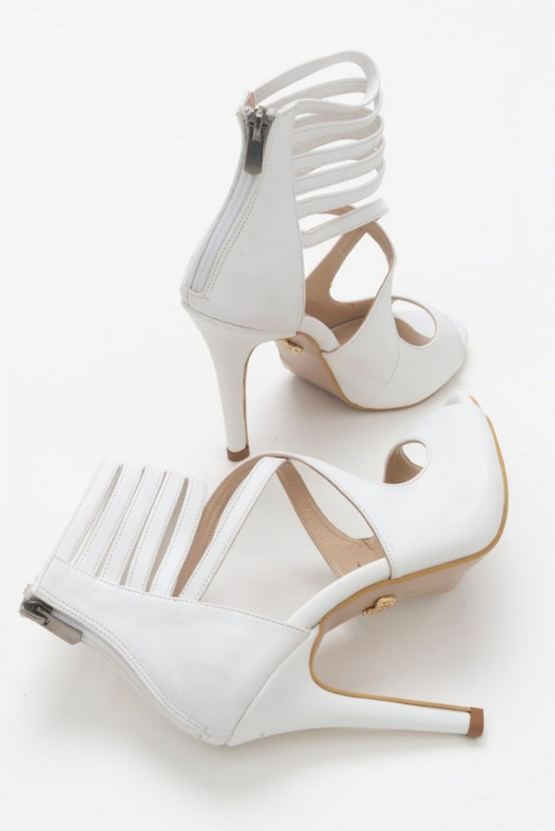 Mina Matte 10 CM Thin Heel Stiletto Shoes – White