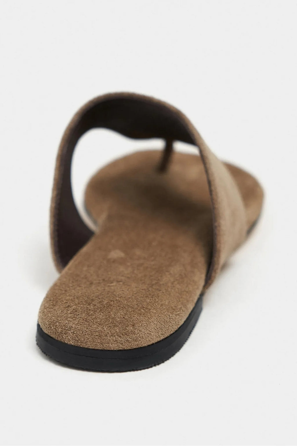 Ravello Handcrafted Genuine Leather Toe-Ring Sandals — Red Suede