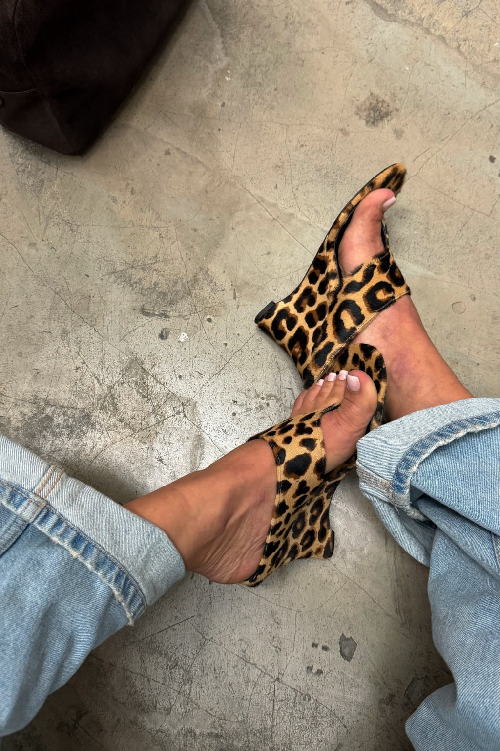 Moscow Leopard Wedge Mule Heels