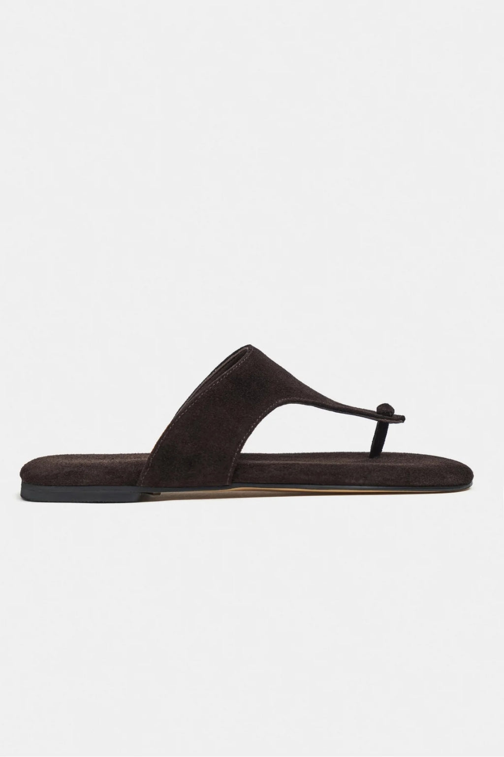 Ravello Handcrafted Genuine Leather Toe-Ring Sandals — Red Suede