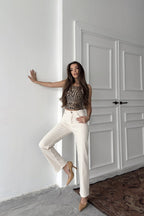 Ariane Yüksek Bel Düz Paça Jean