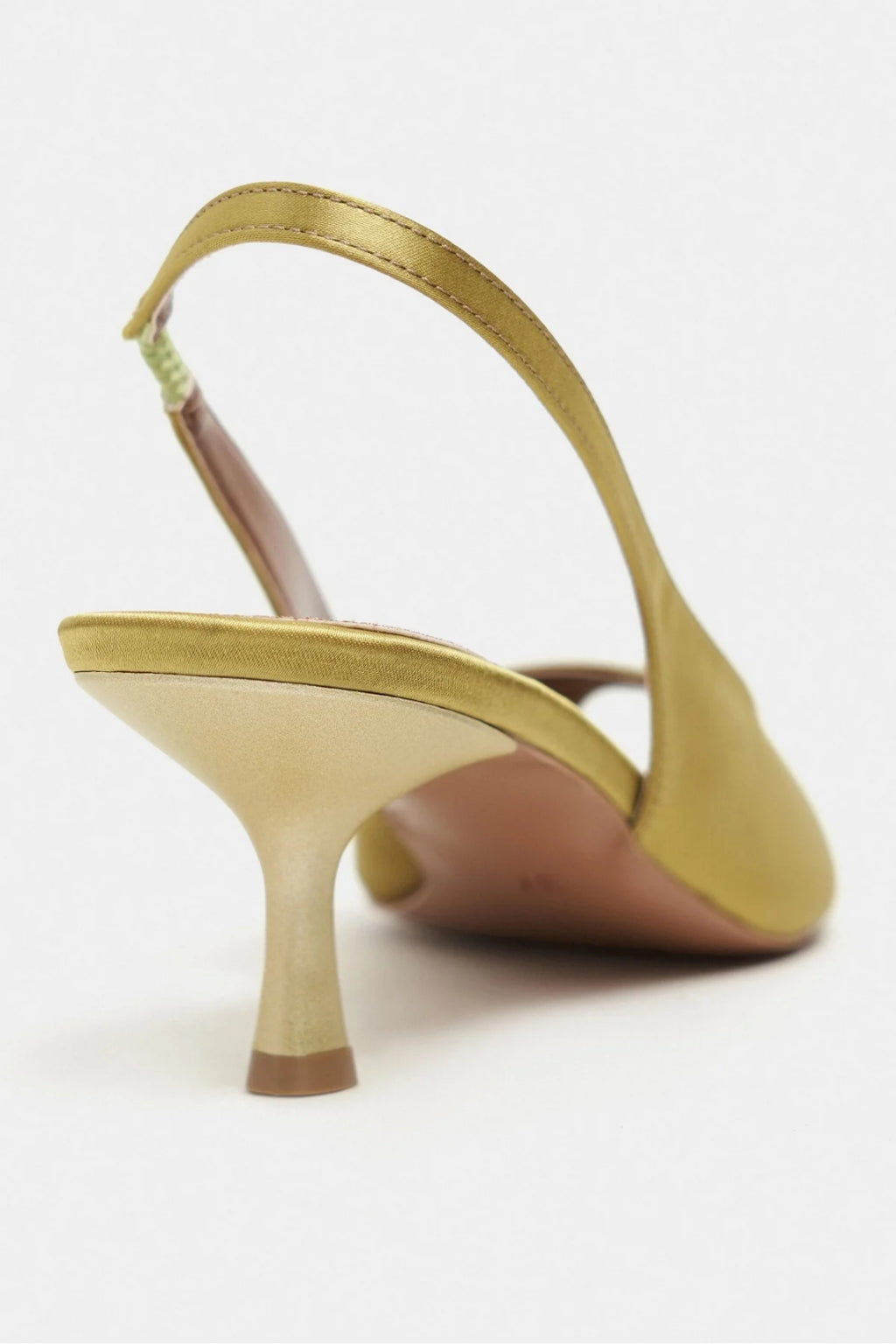 Aurelia Satin Peep-Toe Slingback Kitten Heels – Burgundy Satin