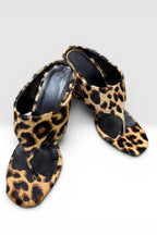 Moscow Leopard Wedge Mule Heels