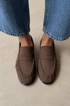 Coffee Suede Comfortable Elegant Women's Ballet Flats