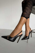 Idyll Signature Chain Slingback Stiletto Pump