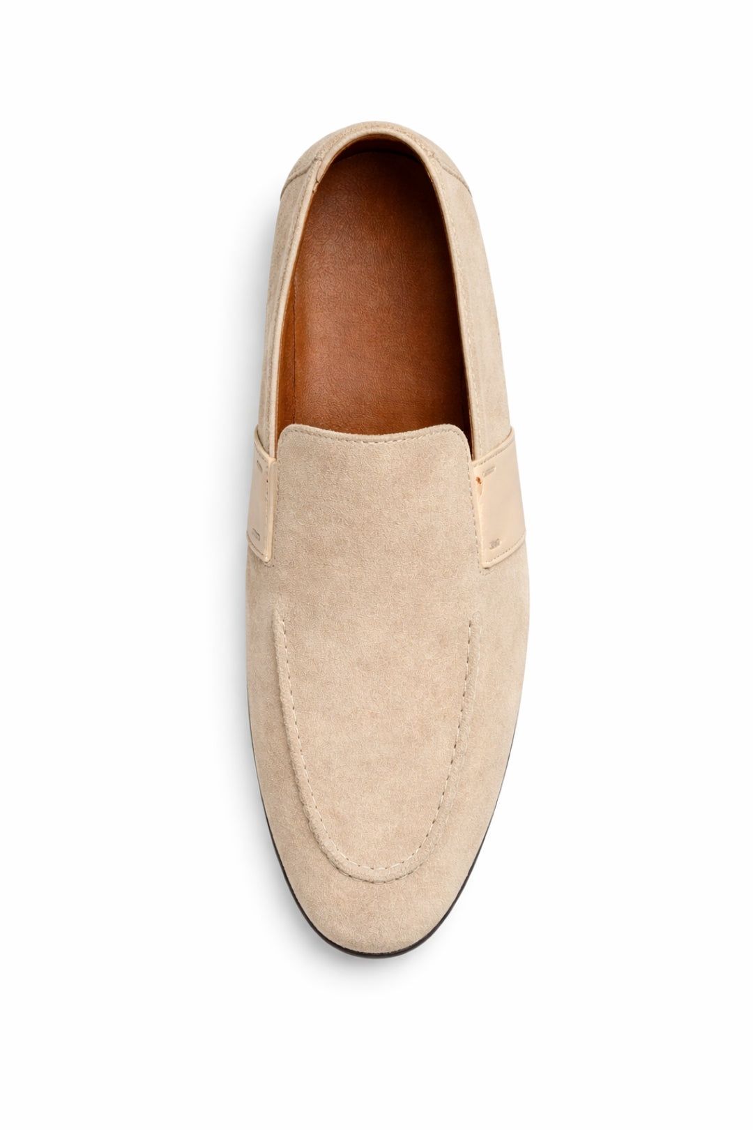 Bej Hakiki Süet Ultra Esnek Driver Loafer