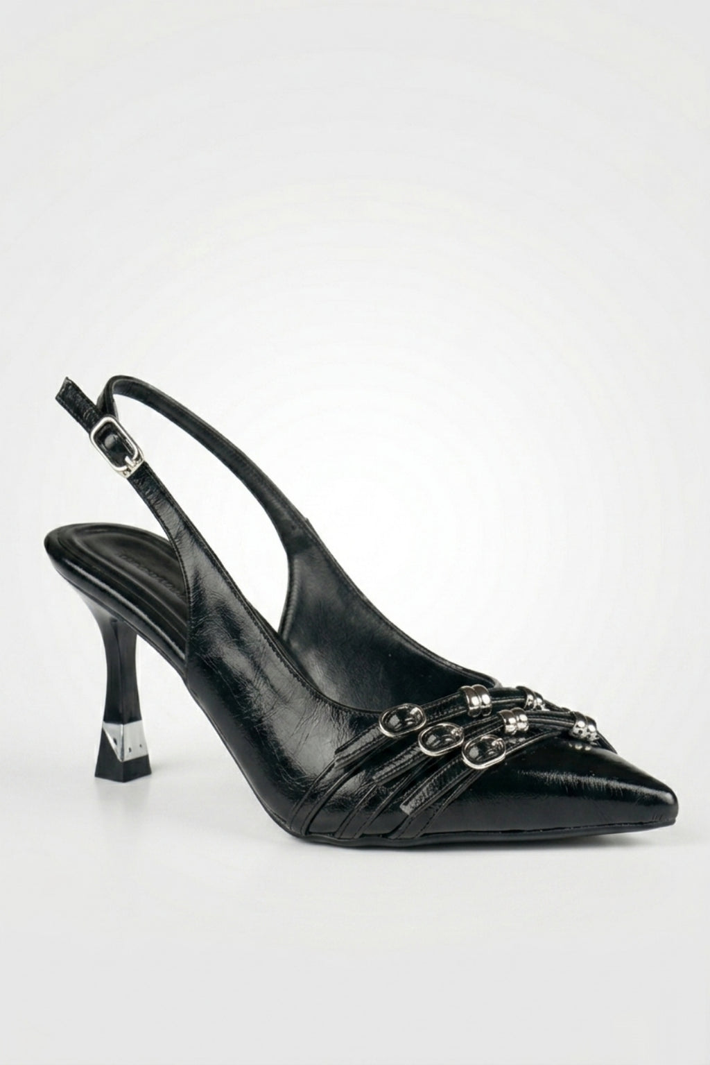 Women's Cross-Strap Heeled Slippers
