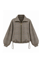 Tavik Checked Drawstring Zip Jacket