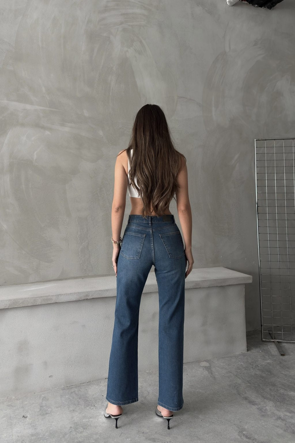 Ariane Yüksek Bel Düz Paça Jean