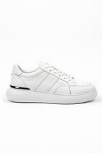 Beyaz %100 Hakiki Deri Hafif Eva Taban Sneaker