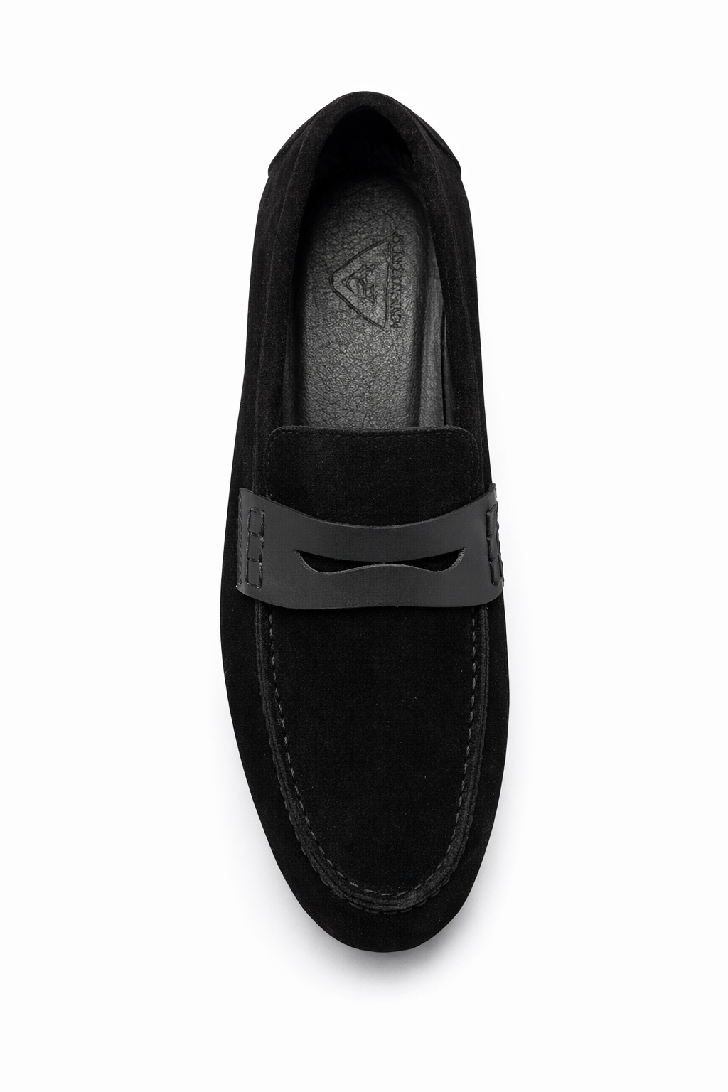 Siyah Hakiki Süet Ultra Esnek Kauçuk Taban Loafer