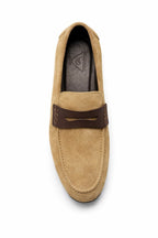 Hazelnut Genuine Suede Ultra Flexible Rubber Sole Loafer
