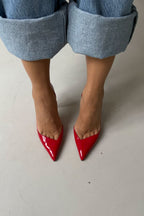 Sally Luxury Patent Leather Stiletto Pumps – 10 CM Heel