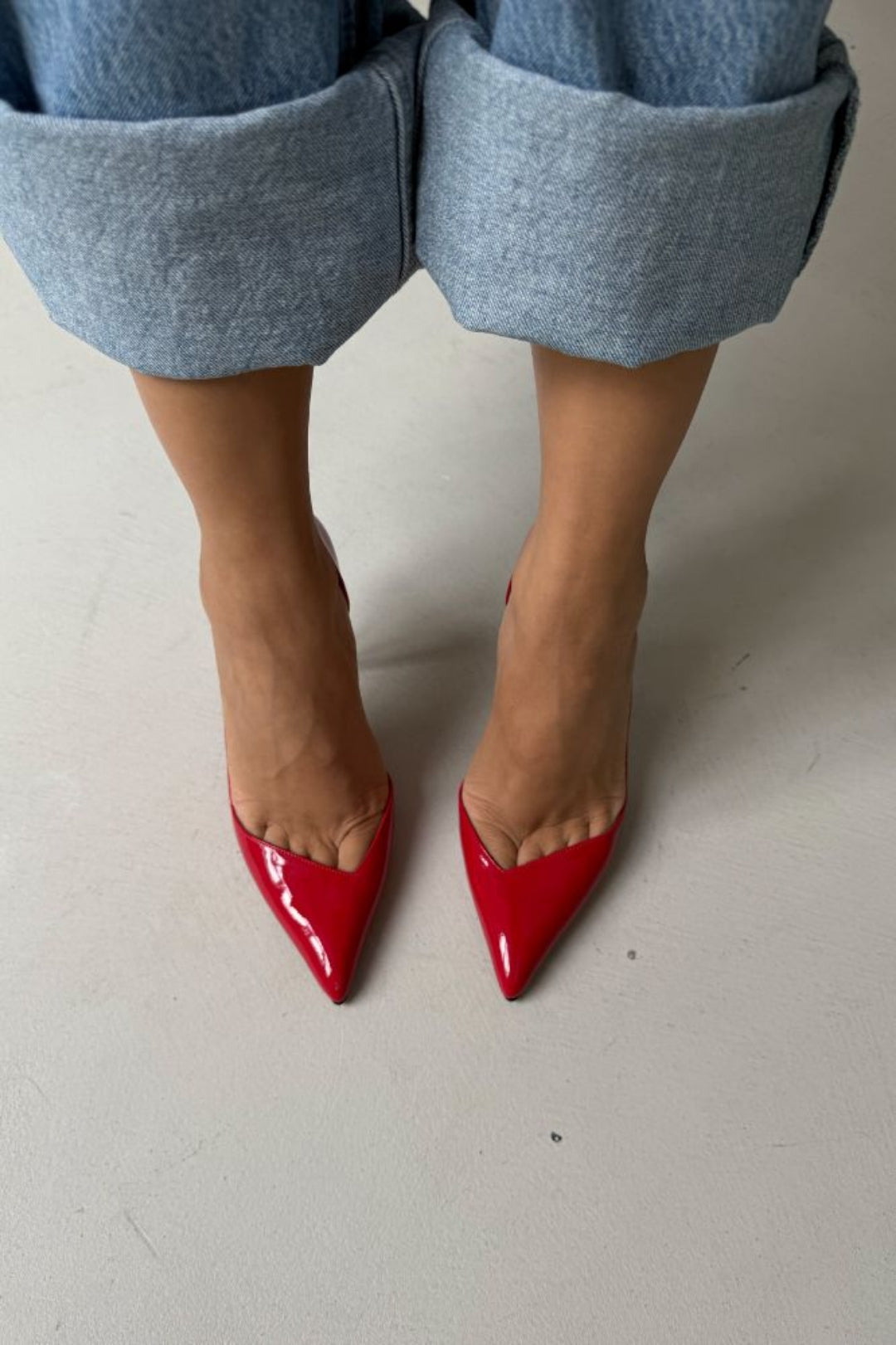 Sally Luxury Patent Leather Stiletto Pumps – 10 CM Heel