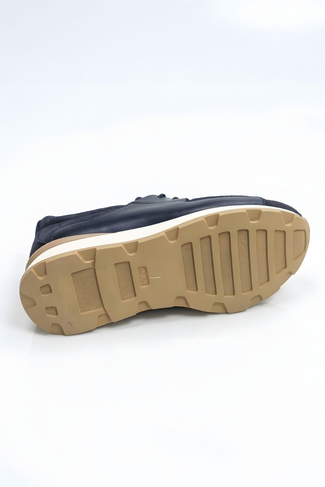 Lacivert %100 Hakiki Deri Ultra Hafif Eva Taban Sneaker