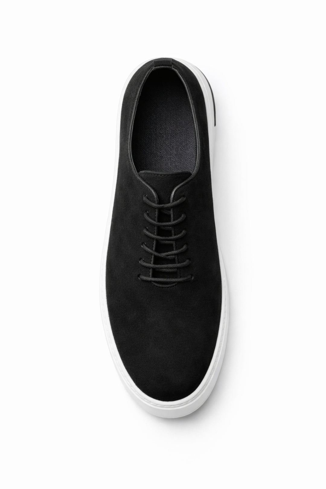 Siyah Hakiki Nubuk Deri Ultra Hafif Eva Taban Sneaker