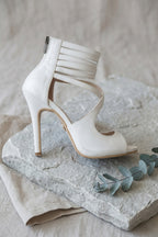 Mina Matte 10 CM Thin Heel Stiletto Shoes – White