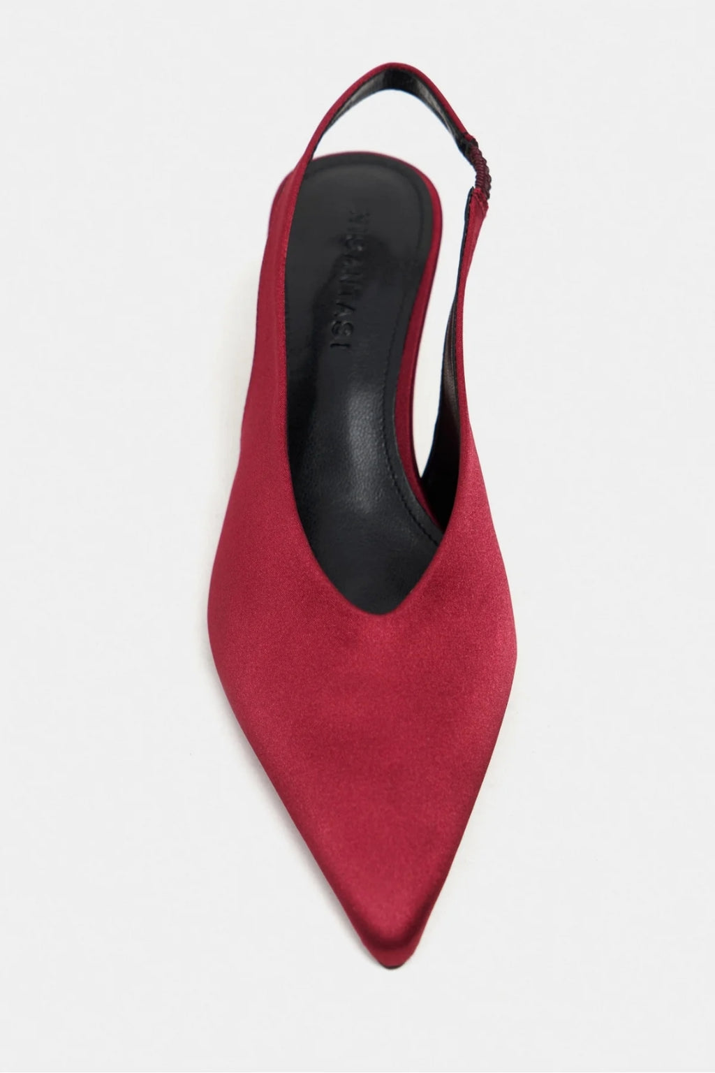 WILSON Satin Slingback Heels – Salmon Satin