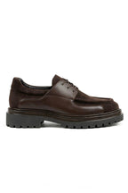 Brown Genuine Leather & Suede Mixed Men's Shoes