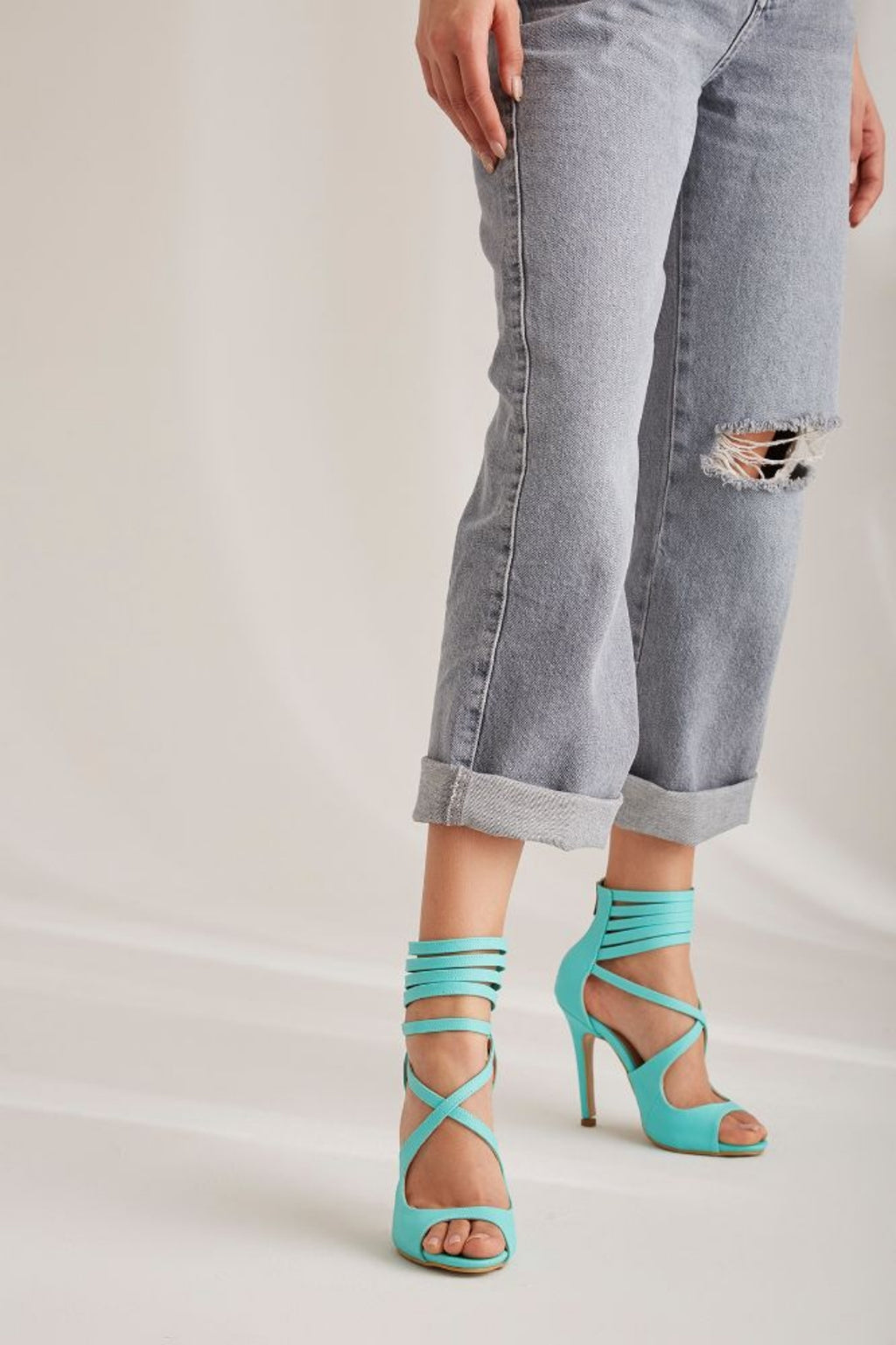 Mina Matte 10 CM Thin Heel Stiletto Shoes – White