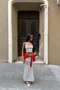 Zayra Polka-Dot Skirt Set