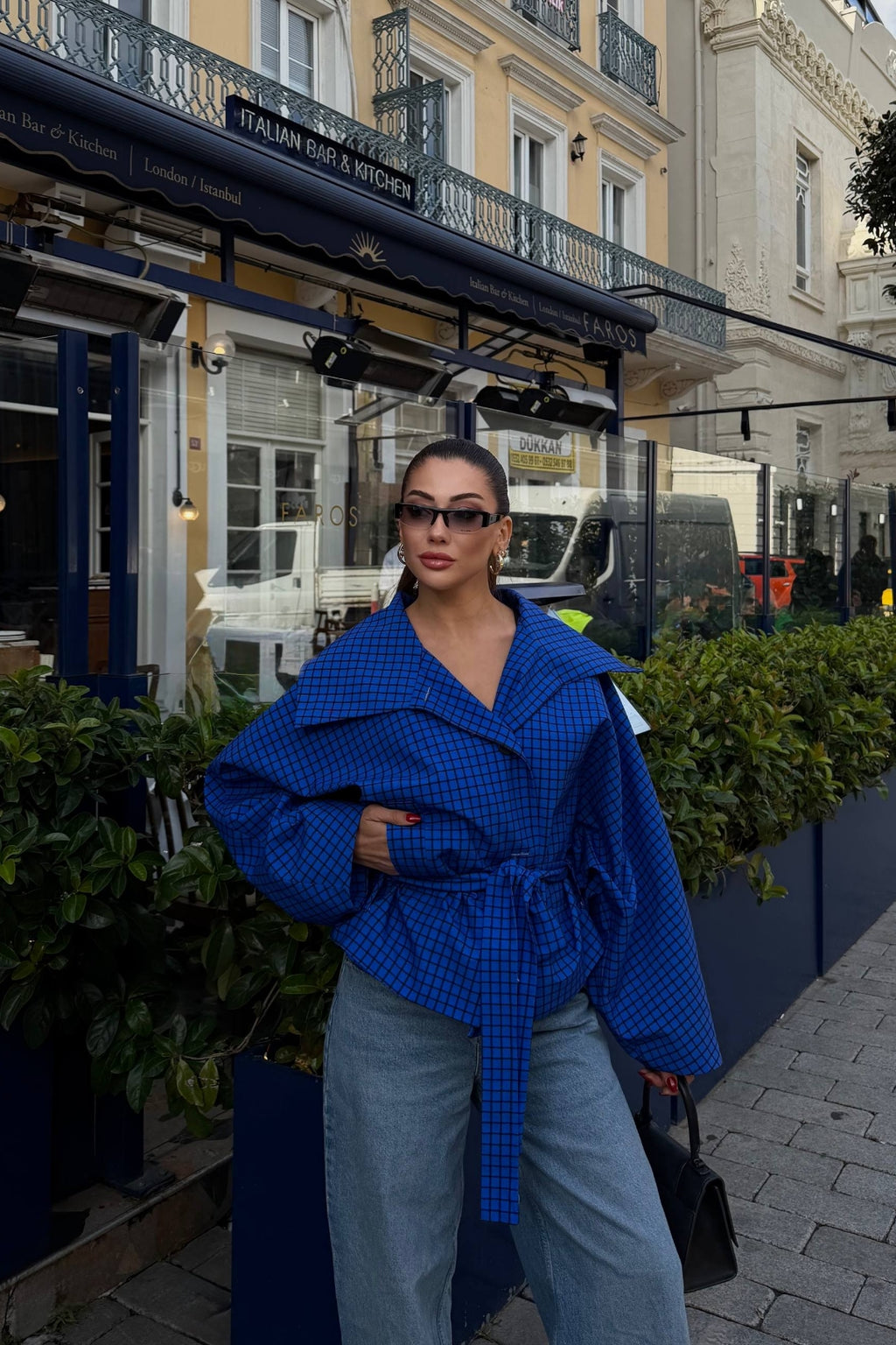 Ravik Boyfriend Fit Soft Touch Jacket – Blue