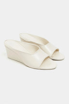 ALLISON Rustic Wedge Heel Slide Sandals for Women – 7 cm Comfort Heel