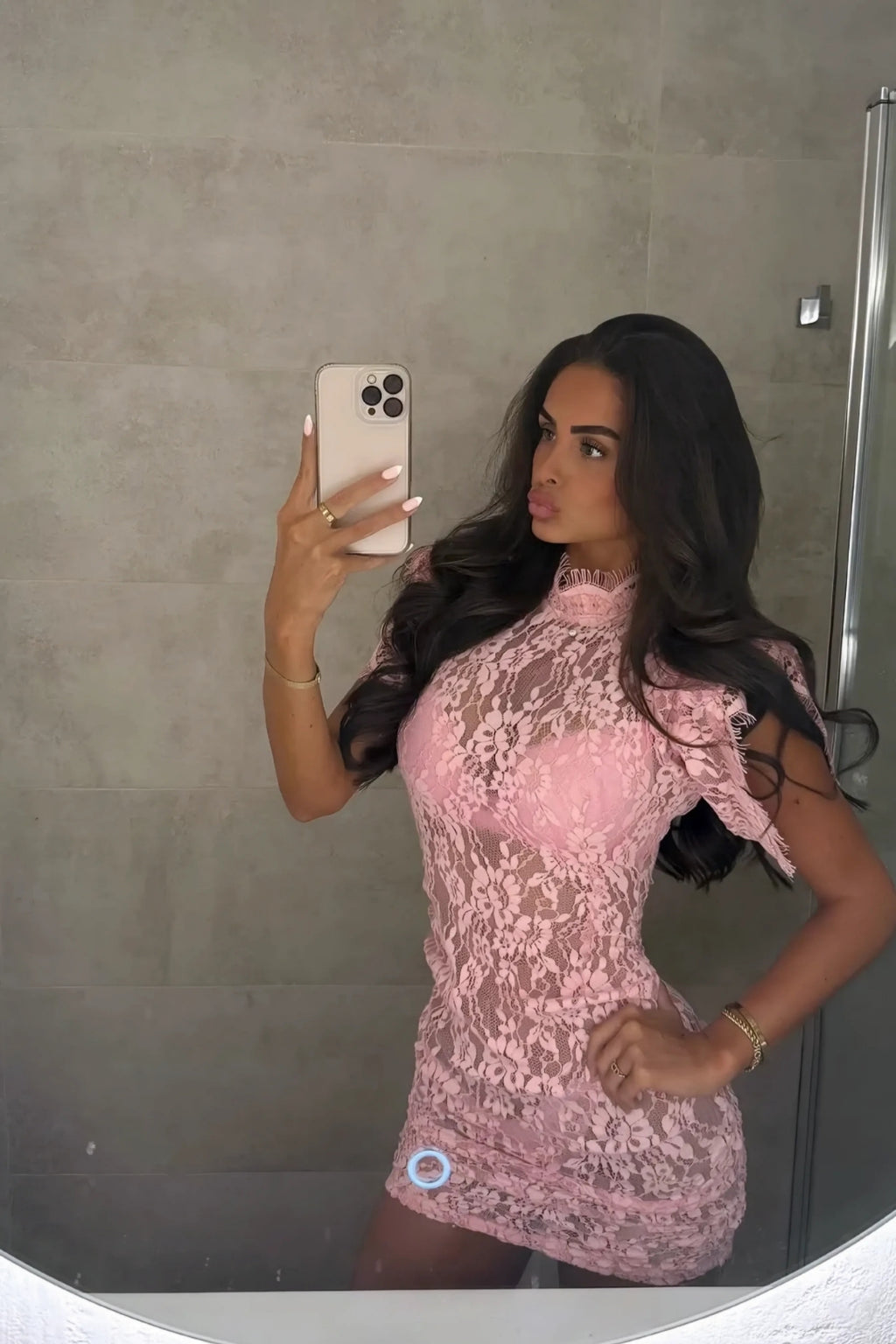 Lysandra Lace Mini Dress & Bralette Boxer 3-Piece Set