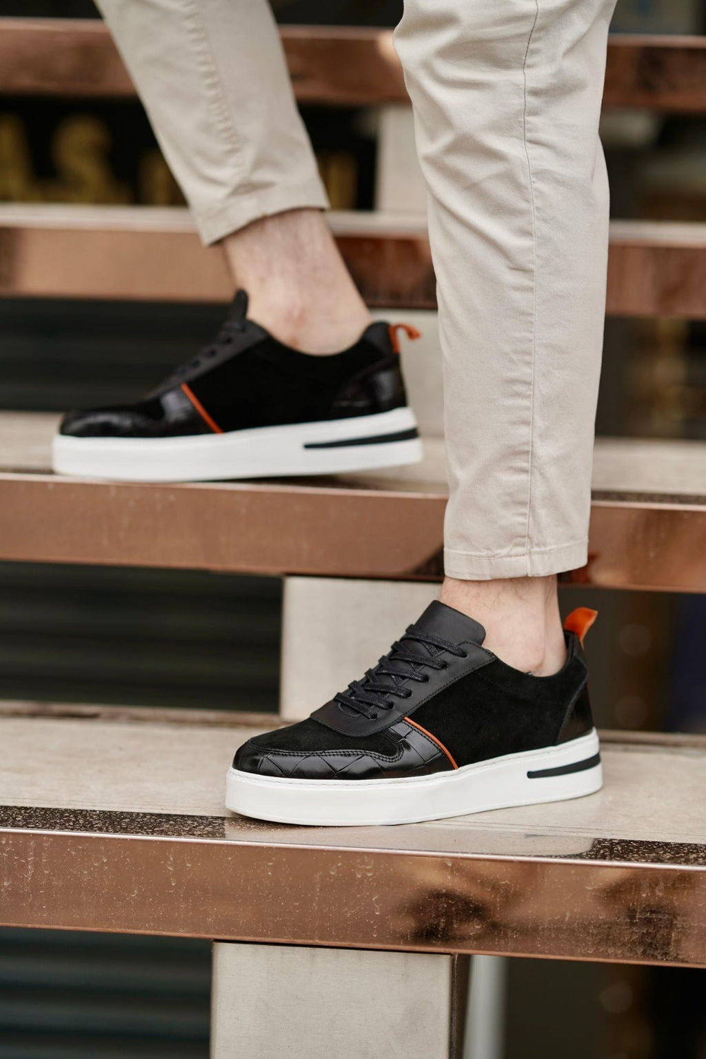 Yanko Siyah %100 Hakiki Deri Ultra Hafif Eva Taban Sneaker