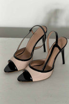 Santorini Patent Contrast Slingback Sandal