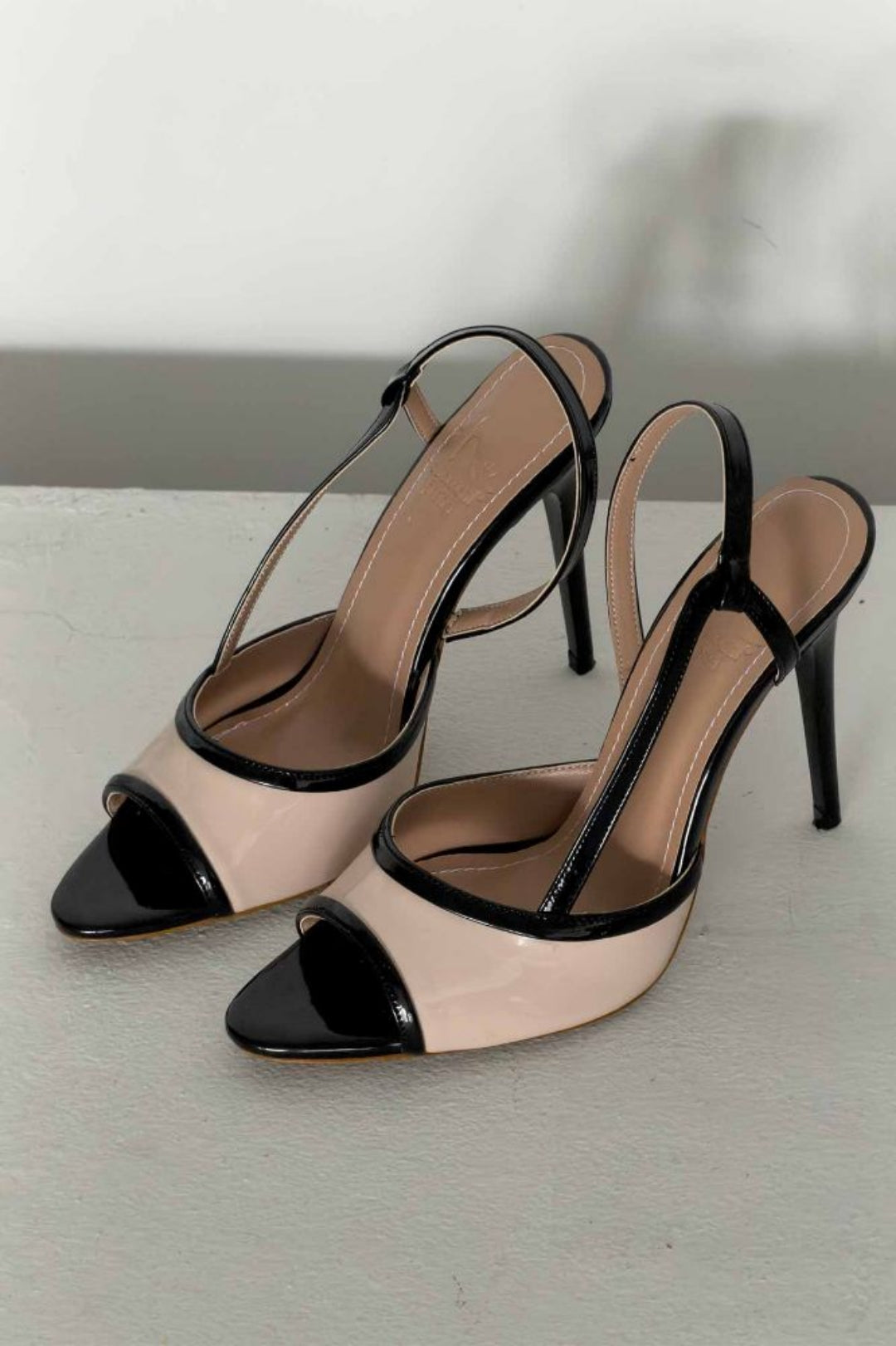 Santorini Patent Contrast Slingback Sandal
