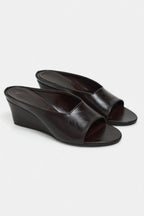 ALLISON Rustic Wedge Heel Slide Sandals for Women – 7 cm Comfort Heel