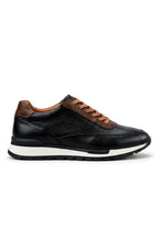 Coffee-Black Genuine Leather Lightweight Thermo Sole Sneaker