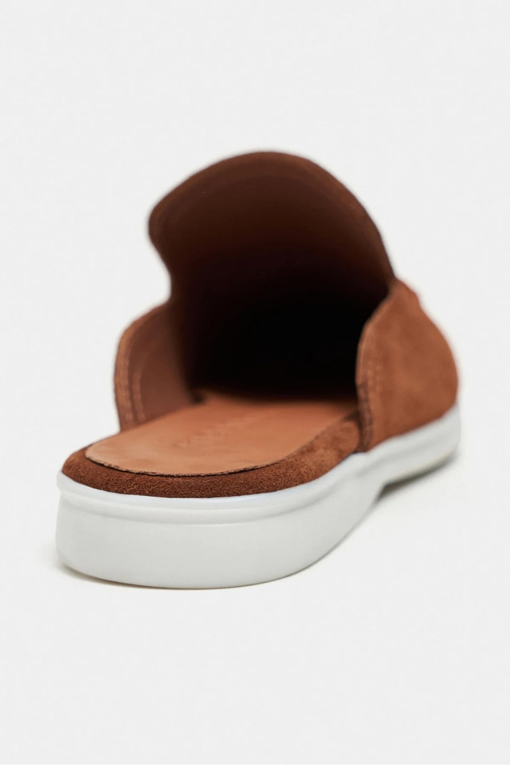 Sorrento – Handcrafted Genuine Suede Leather Mule Loafers – Navy Suede