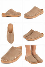 Önü Kapalı Premium Süet Konfor Terlik (Sabot Loafer)