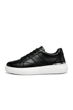 Siyah %100 Hakiki Deri Ultra Hafif Eva Taban Sneaker