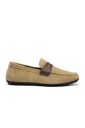 Hazelnut Genuine Suede Ultra Flexible Rubber Sole Loafer
