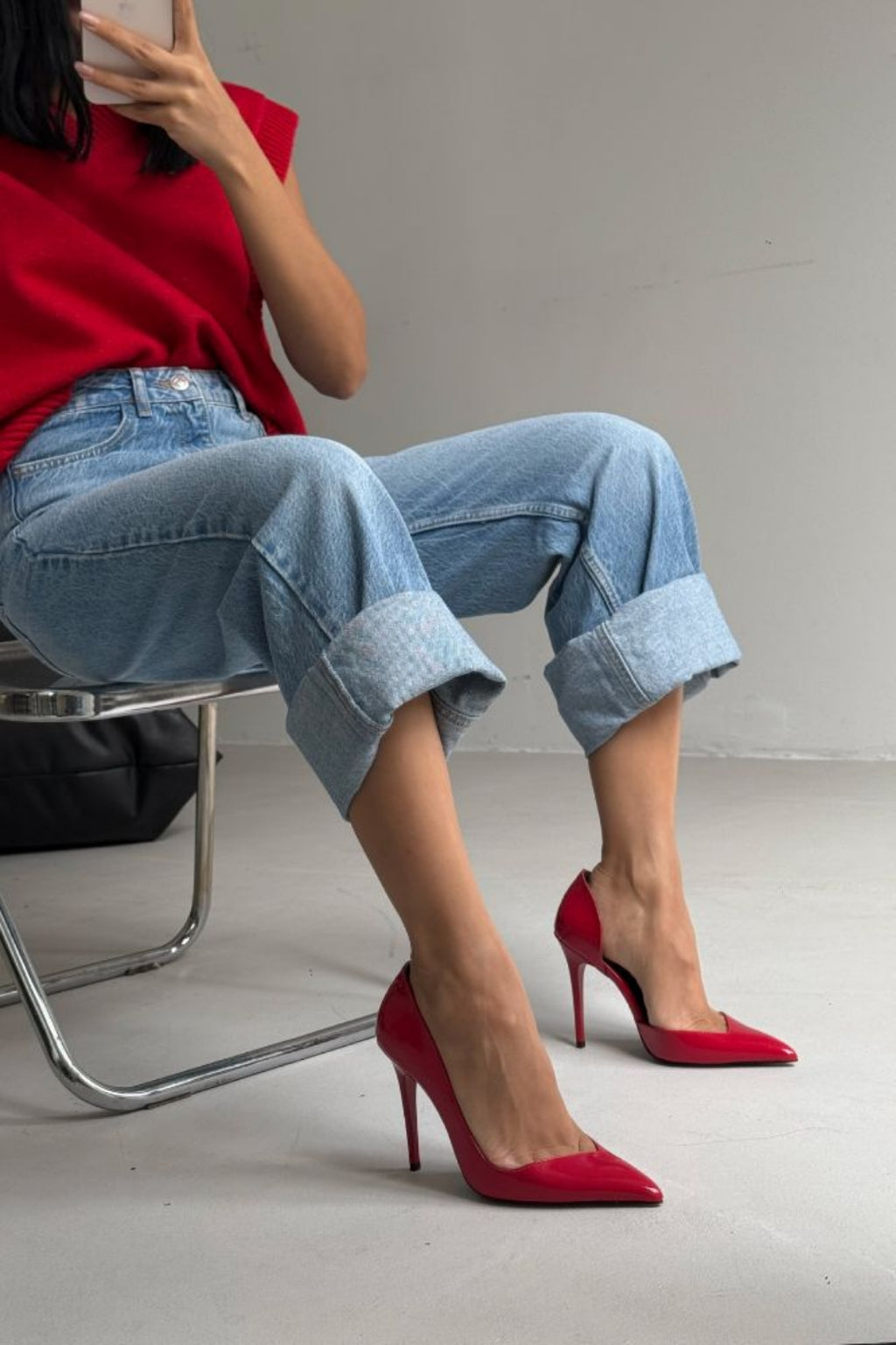Sally Luxury Patent Leather Stiletto Pumps – 10 CM Heel