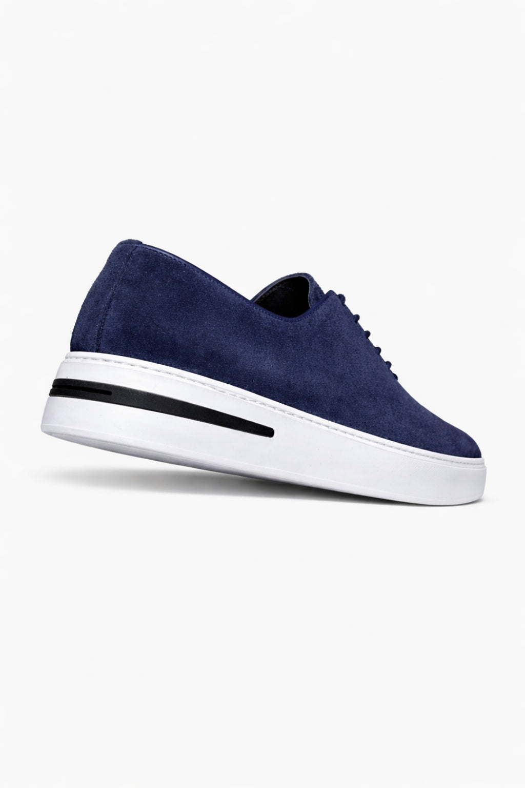 Navy Genuine Suede Lightweight EVA Sole Sneaker