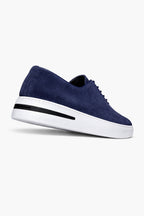 Navy Genuine Suede Lightweight EVA Sole Sneaker