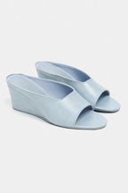 ALLISON Rustic Wedge Heel Slide Sandals for Women – 7 cm Comfort Heel