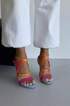 Rio – Multicolor Leather Stiletto Sandals
